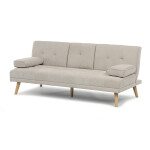 Trojmístná rozkládací pohovka, béžová, látka, ASB-C3034 CRM2