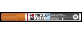 Marabu Popisovač na sklo/porcelán 1-2 mm - oranžový