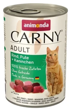 Animonda Carny Adult hovězí, krůta, králík / Konzerva pro kočky / 400 g (120650)