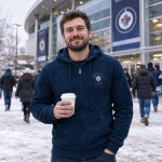 Pánská mikina Winnipeg Jets NHL Line Full-Zip Hoodie Velikost: S