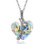 Exkluzivní náhrdelník Swarovski Elements Sophie - srdce, Barevná/více barev 40 cm + 5 cm (prodloužení)