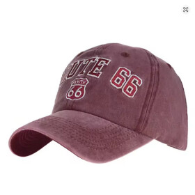 Kšiltovka Route 66 Logo snapback red