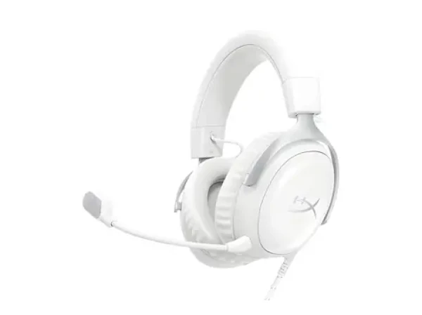 HyperX Cloud III bílá / Herní sluchátka / mikrofon / USB-C / PC, PS5, PS4, Xbox, Switch (BS7C1AA)