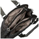 Stylová dámská nylonová kabelka do ruky Elke, tmavě šedá