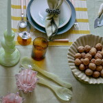 HK living Sklenice Tube Amber 400 ml, oranžová barva, sklo