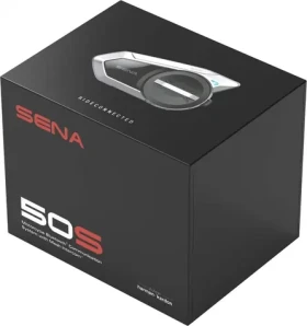 Sena 50S-10 černá / Motocyklová Bluetooth interkom souprava / dosah 8 km / 4 uživatelé / FM rádio / BT 5.0 (50S-10)