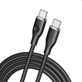 VOLTME Powerlink Moss Series CTC Kabel USB-C(M) 5A/100W 1.8m bílá / 2x USB-C(M) (C2036)