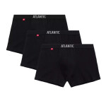Pánské boxerky 3 pack 011 black - Atlantic černá S