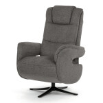 Polohovací křeslo, elektrické zabudované ovládání, funkce zero gravity, šedá, látka, TV-C5590 GREY2