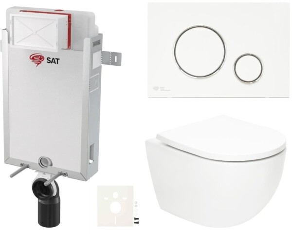 Závěsný WC set k zazdění SAT Fusion SIKOSZTORFU70 SIKOSZTORFU70