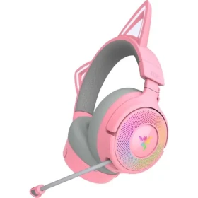 Razer Kraken Kitty V3 Pro růžová / bezdrátová herní sluchátka / mikrofon / 2.4GHz / Bluetooth / RGB (RZ04-05170200-R3M1)
