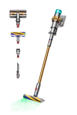 Dyson V15 Detect Absolute 2023 zlatá / Tyčový vysavač / aku / 270W / 0.76 l / 60 min (446986-01)