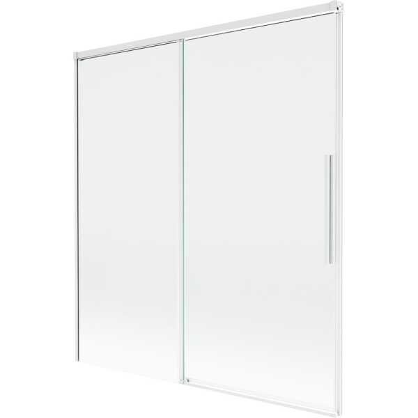 MEXEN/S - Rox vanová zástěna 2-křídlová posuvná 150 x 150, transparent, bílá 8C9-150-001-20-00