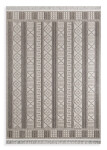 DumDekorace Koberec DFH26-3 s 3D geometrickým vzorem a třásněmi, béžový a šedý Šířka: 160 cm | Délka: 230 cm
