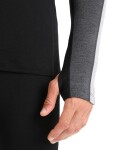 ICEBREAKER Mens ZoneKnit 260 LS Crewe, Jet Heather/Black/Metro H velikost: S