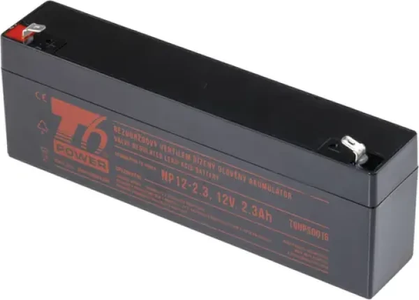 T6 Power NP12-2.3 / Akumulátor VRLA / 12 V / 2,3 Ah / Faston 4,7 mm F1 (T6UPS0016)