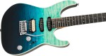 Charvel Pro-Mod Plus Dinky DK24 HSS 2PT EB QM EBY Blue Curaçao
