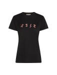ICEBREAKER Wmns 150 Tech Lite SS Tee Snow Day, Black (vzorek) velikost: S