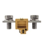 Weidmüller 0185420000 řadová svorka průchodky šroubovací středně žlutá 5 ks