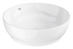 GROHE - Essence Umyvadlo na desku, průměr 45 cm, bez přepadu, bez otvoru pro baterii, alpská bílá 103560SH00
