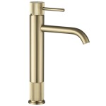 REA - Umyvadlová vysoká baterie Lungo Stripe Brush Gold REA-B8051