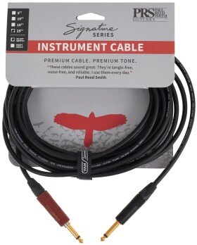 PRS Signature Instrument Cable 25 Straight Silent Plug