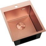 MEXEN - Solix ocelový dřez 1-bowl 400 x 500 mm, měď HC 6406401000-65HC