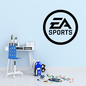 Samolepka EA Sports Barva: černá, Velikost: 40 x 40 cm