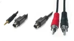 PremiumCord Kabel S-Video+3,5Jack-S-Video+2xCINCH 2m (8592220009007)