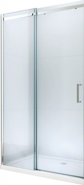 MEXEN - Omega posuvné sprchové dveře 100, transparent, chrom se sadou pro niku 825-100-000-01-00