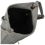 Stylová dámská koženková crossbody kabelka Isména, šedá