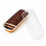 Cake star Alobalová miska na dezerty 200 ml se zlatým dnem, víčkem, vidličkou a samolepkou SWEET DESSERT 10 ks