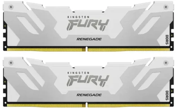Kingston FURY Renegade White 64GB (2x 32GB) DDR5 7600 MT/s / CL32 / Non-ECC / DIMM / XMP 3.0 / 1.45 V (KF564C32RWK2- 64)