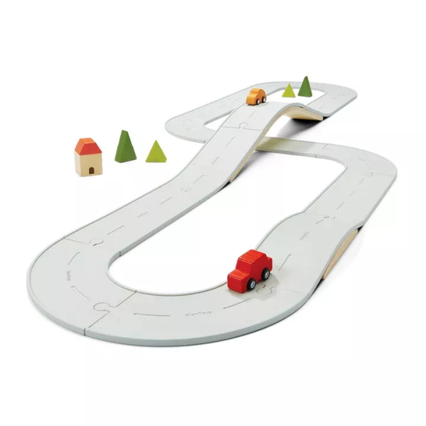 PlanToys PlanToys Oboustranná sada - silnice a koleje