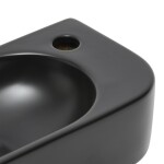 Umývátko SAT Infinitio 40x21,5 cm černá mat bez přepadu SATINF4021BKM SATINF4021BKM