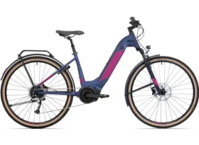 Rock Machine CrossRide INT e500 Bosch lady touring, model 2022, rám 19" (L), Matte Metallic Navy/Pink