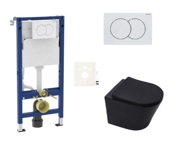Závěsný WC set do lehkých stěn / předstěnová SAT Infinitio SIKOGESINFBLD01 SIKOGESINFBLD01
