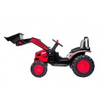 Mamido Dětský elektrický traktor s lopatou červený