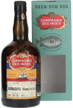 Compagnie des Indes Barbagaya 2007 / Rum / Barbados, Guyana / 43% vol. / 0,7 l (3760255021843)