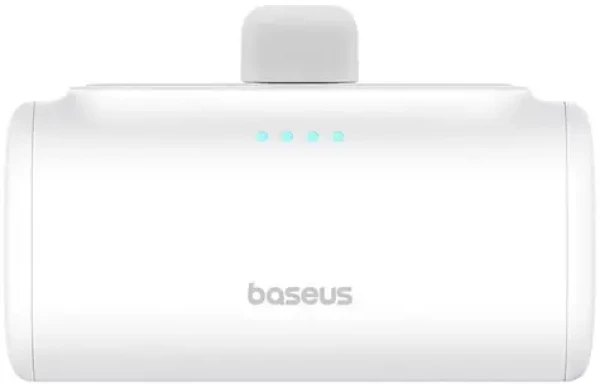 Baseus Compact 5000mAh 20W bílá / Powerbanka / 1x USB-C (M) + 1x USB-C (F) (P10068306213-00)