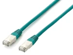 Equip Cat6a S/FTP zelený / Patch kabel / RJ-45 / 0,5 m / PoE / LSZH plášť (605647)