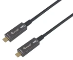 Equip USB-C 3.2 AOC černá / Kabel USB-C / 10 Gbit/s / PD 60W / 4K 60Hz / 10 m (119462)