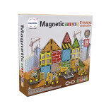 Mamido Magnetická stavebnice dopravní město 30 dílů, Dopravní, stavební vozidla MT1445