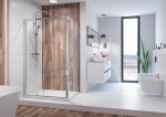 Aquatek HOLIDAY R23 Chrom Sprchová zástěna obdélníková 120x80cm A152675