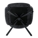 Jídelní židle, černá, hladká látka, DCH-D1330 BK2