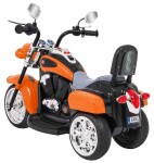 Mamido Dětská elektrická motorka Chopper oranžová
