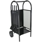 Stojan na dřevo s krbovým nářadím, J.A.D. Tools