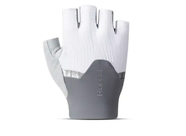 Roeckl Imatra 2 cyklistické rukavice Sharkskin/White vel. 11