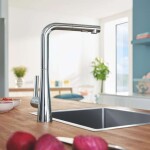 GROHE - Zedra Dřezová baterie s výsuvnou sprškou, chrom 32553002