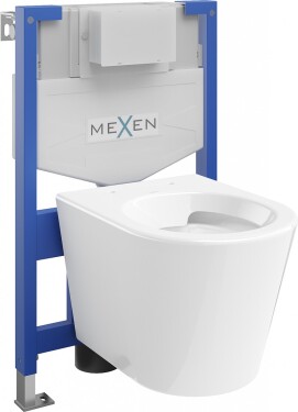 MEXEN/S - WC předstěnová instalační sada Fenix XS-F s mísou WC Rico, bílá 6803372XX00